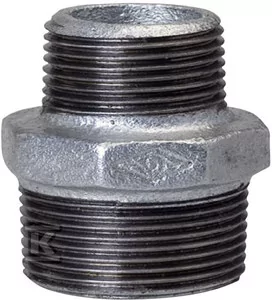 Nypel redukcyjny wkrętno-zwężkowy 1X3/4" ocynk N8, NR 40, NR 245 - Akcesoria hydrauliczne - miniaturka - grafika 1