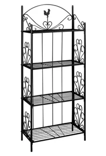 Czarny metalowy stojak na kwiaty D5-G10 - Kwietniki Czarny metalowy stojak na kwiaty D5-G10 - Kwietniki - miniaturka - grafika 1