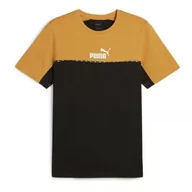 Koszulki sportowe męskie - Podkoszulek Puma Ess Block X Tape Tee, Mężczyźni - miniaturka - grafika 1