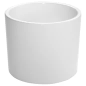 Donice - Ceramik Osłonka doniczki ceramiczna Walec 19cm biała - miniaturka - grafika 1