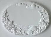Akcesoria rzeźbiarskie - Forma do odlewów, tabliczka na drzwi, łąka - miniaturka - grafika 1