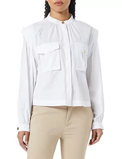 Koszulki i topy damskie - Sisley Damska koszulka, White 101, S - grafika 1