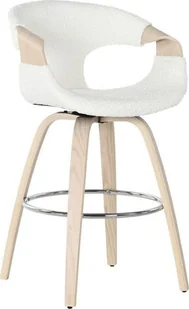 Home ESPRIT Taboret Home ESPRIT Biały Drewno 55,5 x 52,5 x 92,5 cm - Taborety i hokery - miniaturka - grafika 1