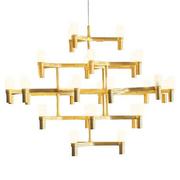 Lampy sufitowe - Step into design Lampa wisząca CANDLES-30 złota 120 cm 5907614656584 - miniaturka - grafika 1