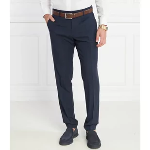 BOSS Spodnie H-Genius-224 | Regular Fit | z dodatkiem wełny - Spodnie męskie - miniaturka - grafika 1