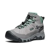 Buty dla chłopców - KEEN Targhee 4 Mid Waterproof, męskie buty turystyczne - dzieci i chłopców, Alloy Granite Green, 29 EU - miniaturka - grafika 1