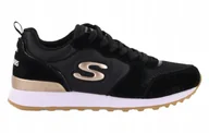 Sneakersy damskie - Buty damskie Skechers Retros-og 85 111-BLK [sneakersy] Czarne 38,5 - miniaturka - grafika 1