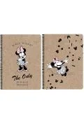 Zeszyty szkolne - kołozeszyt a4/80k kratka minnie mouse kraft (5szt) - miniaturka - grafika 1