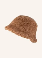 Czapki damskie - Stand Studio Czapka Rybacka Z Pluszowego Materiału beige - miniaturka - grafika 1