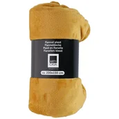 Koce - Arti Casa - Koc flanelowy 200x150cm (musztardowy) - miniaturka - grafika 1