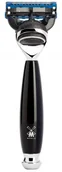 Maszynki do golenia i wkłady - Muhle R336F Maszynka do golenia na wkłady Gillette Fusion - seria VIVO kolor czarny - miniaturka - grafika 1