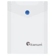 Teczki i skoroszyty - Titanum Teczki kopertowe pionowa A7 bezbarwna 180um (TKV7CL) - miniaturka - grafika 1
