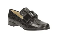 Półbuty damskie - Orla Alice [black croc] - rozmiar 39 - miniaturka - grafika 1