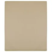 Prześcieradła - vidaXL Prześcieradła, 2 szt., taupe, 100x200 cm, dżersej bawełniany - miniaturka - grafika 1