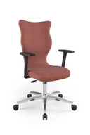 Fotele i krzesła biurowe - Entelo, Krzesło obrotowe Perto poler Palladium 02 rozm. 7, Brązowy - miniaturka - grafika 1