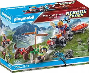 Playmobil Ratownik górski z rowerzystą 70662 70662 - Klocki - miniaturka - grafika 1