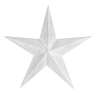 Lampion ALLADIN STAR, gwiazda betlejemska, 5 ramion, 45cm, biała - Ozdoby bożonarodzeniowe - miniaturka - grafika 1