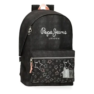 Pepe Jeans Cintia Plecak na laptopa 15,6" Czarny 31x44x15 cm Poliester 20,46 l by Joumma Bags - Torby na laptopy - miniaturka - grafika 1