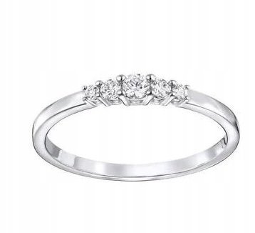 SWAROVSKI PIERŚCIONEK DAMSKI Z CYRKONIAMI PŻJ