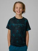 Koszulki dla chłopców - 4F Koszulka sportowa szybkoschnąca chłopięca - multikolor 158/164 (12-14 lat) - miniaturka - grafika 1