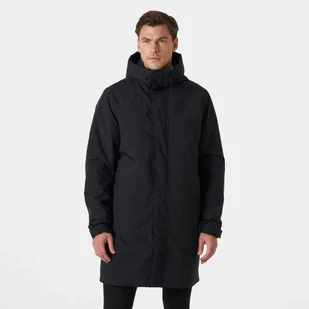 Płaszcz ocieplany Helly Hansen MUNICH INS RAIN COAT- black L - Płaszcze damskie - miniaturka - grafika 1