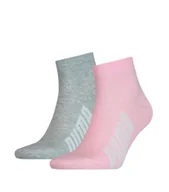Skarpetki i podkolanówki sportowe - Skarpety damskie Puma BWT LIFESTYLE QUARTER 2-PACK wielokolorowe 90795304 - miniaturka - grafika 1