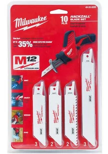 MILWAUKEE BRZESZCZOTY HACKZALL KOMPLET 10szt. - Brzeszczoty - miniaturka - grafika 1