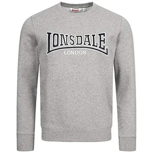 Lonsdale Bluza męska Berger Lp181 szary Marl Grey 3xl 117029 - Bluzy męskie - miniaturka - grafika 1