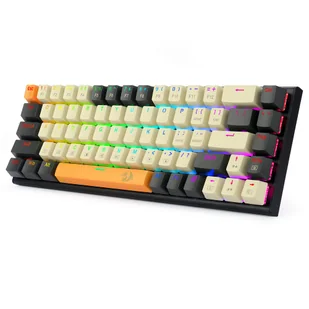 Mechaniczna Klawiatura Gamingowa K633CGO-RGB Ryze 68 Klawiszy Kompaktowa Podświetlenie RGB Czerwone Przełączniki - Klawiatury - miniaturka - grafika 2