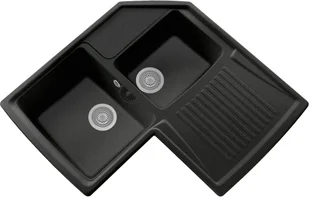 Zlew PLADOS HARMONY CZARNY METAL (black metalik 44) (HRA83244) - Zlewozmywaki - miniaturka - grafika 1