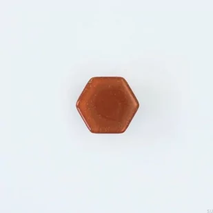 Gałka meblowa Hexagon Szklana Brązowa - Klamki - miniaturka - grafika 1
