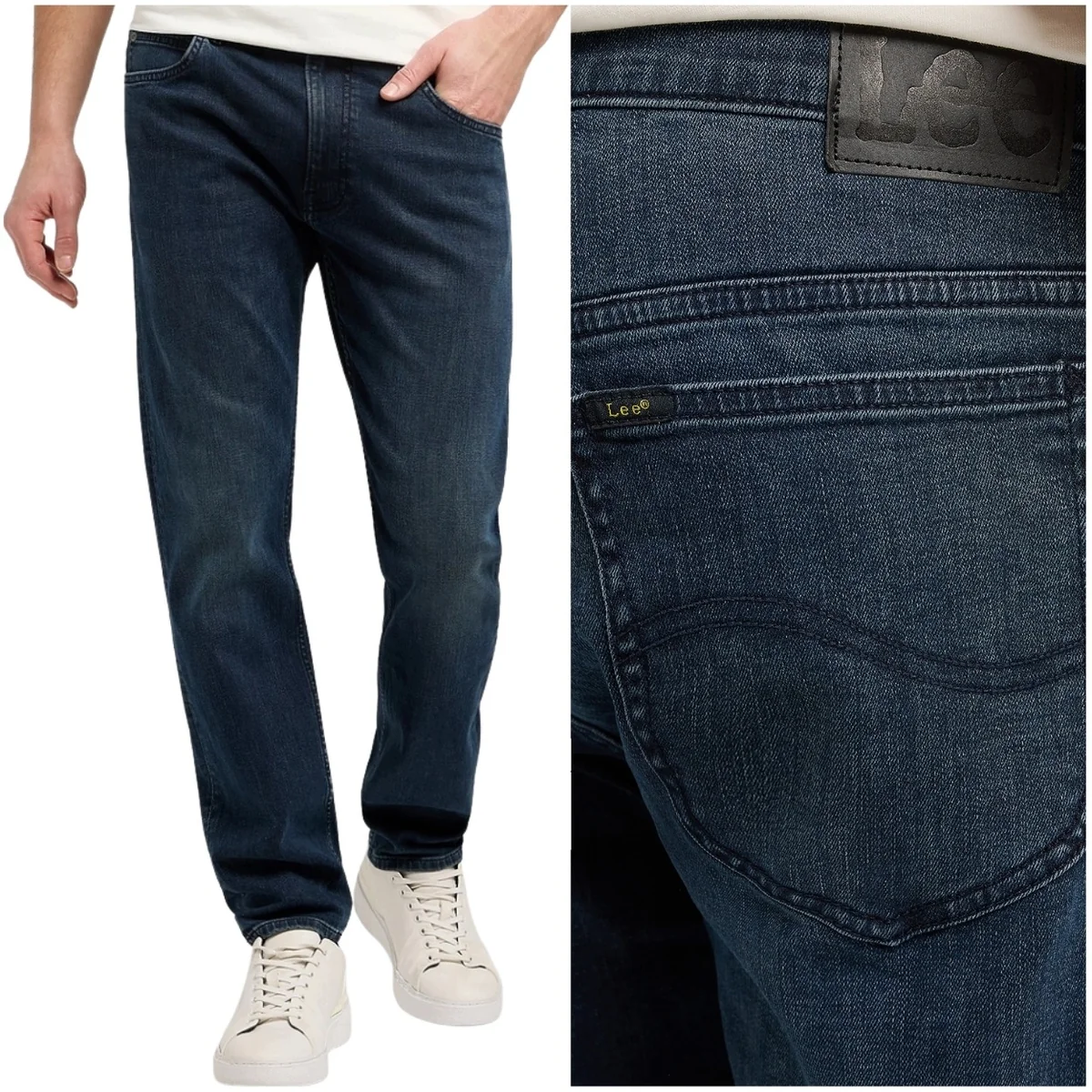 Lee Rider slim Artax dopasowane elastyczne spodnie jeansowe W28 L32