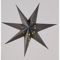 Oświetlenie świąteczne - Gwiazdka papierowa LED 35 x 35 cm czarna - miniaturka - grafika 1