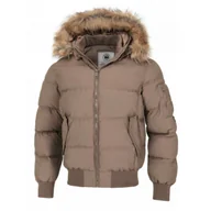 Odzież taktyczna i umundurowanie - Kurtka zimowa z kapturem Pit Bull Burnt '24 - Piaskowa  L - miniaturka - grafika 1