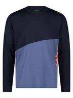 Koszulki sportowe męskie - CMP Koszulka funkcyjna w kolorze czarno-niebieskim - miniaturka - grafika 1