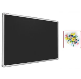 Tablica tekstylna 90x60 cm CZARNA - Tablice i flipcharty - miniaturka - grafika 1