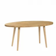 Ławy i stoliki kawowe - Ława owalna, ława drewniana dębowa Modern Oak, Wykończenie nogi - Buk olejowany, Wysokość [cm] - 47, Wymiary [cm] - 48x97 - miniaturka - grafika 1