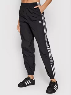 Adidas Spodnie dresowe adicolor Classics Lock-Up Track H20547 Czarny Regular Fit - Spodnie sportowe damskie - miniaturka - grafika 1