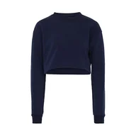 Bluzy damskie - Nally Damska bluza z długim rękawem ze 100% poliestru, z okrągłym dekoltem, granatowa, rozmiar XL, morski, XL - miniaturka - grafika 1