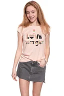 Koszulki i topy damskie - Wrangler, T-shirt damski, I Love Tee Peach Parfait W700Lf6Ud, rozmiar S - miniaturka - grafika 1