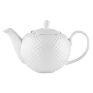 Dzbanek do herbaty porcelany Tiffany 1 l biały - Dzbanki i imbryki - miniaturka - grafika 1