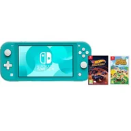 Konsole Nintendo - Nintendo Switch Lite Turkusowy + Hot Wheels Unleashed + Animal Crossing + NS Online 90 Dni - miniaturka - grafika 1