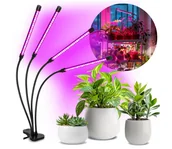 Lampy stojące - LED Lampa ściemnialna z klipsem do uprawy roślin VITARO 4xLED/10W/230V czarny - miniaturka - grafika 1