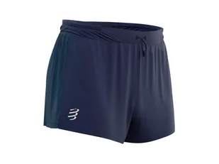 COMPRESSPORT Spodenki do biegania męskie RACING SPLIT SHORT SWIM BIKE RUN 2021 niebieskie - Spodnie sportowe męskie - miniaturka - grafika 5