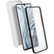 Etui i futerały do telefonów - Etui 360° do Xiaomi Mi Note 10 / 10 Pro Elastyczny przód i sztywny tył – srebrny - miniaturka - grafika 1