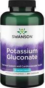 Witaminy i minerały - SWANSON Potassium Gluconate (Glukonian potasu) 250 Kapsułek - miniaturka - grafika 1