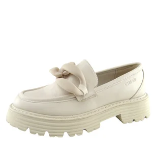 Mokasyny damskie BIG STAR LL274581 beżowe - Mokasyny damskie - miniaturka - grafika 1