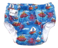 Pieluchy - Pieluszka Do Pływania, Kąpielówki "Stateczki"-L 13-16Kg - miniaturka - grafika 1