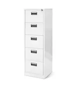 Inne meble biurowe - Szafa kartotekowa Sara: biała 46x163 cm (983), z szufladami, na dokumenty - miniaturka - grafika 1