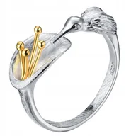 Pierścionki - Pierścionek Srebrny Pierścionek Regulowany Lilia Koliber Srebro 925 Trusky - miniaturka - grafika 1